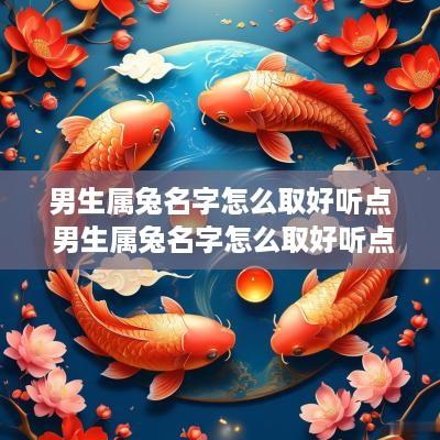 男生属兔名字怎么取好听点 男生属兔名字怎么取好听点的