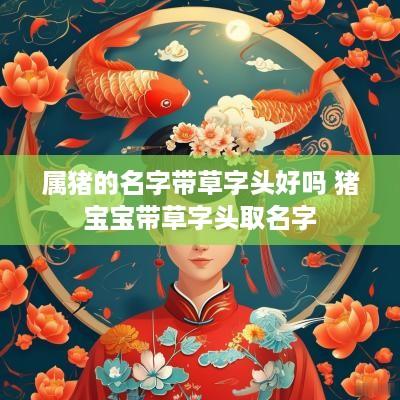 属猪的名字带草字头好吗 猪宝宝带草字头取名字