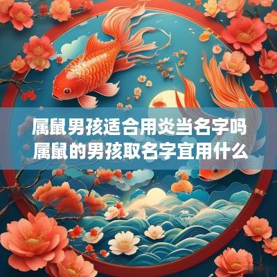 属鼠男孩适合用炎当名字吗 属鼠的男孩取名字宜用什么字