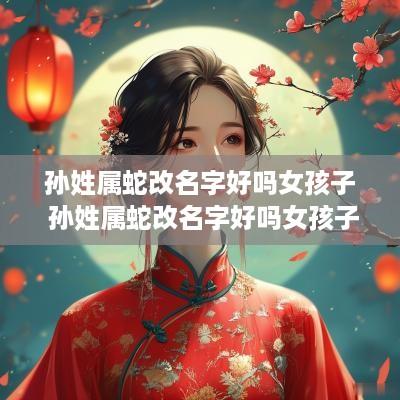 孙姓属蛇改名字好吗女孩子 孙姓属蛇改名字好吗女孩子取名