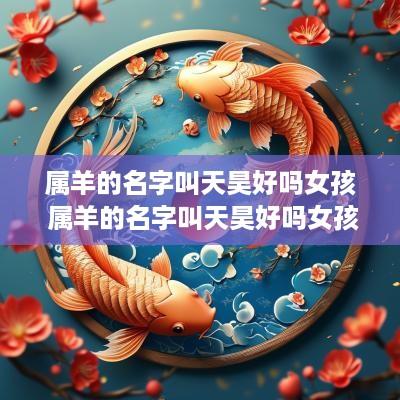 属羊的名字叫天昊好吗女孩 属羊的名字叫天昊好吗女孩子