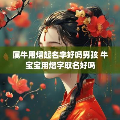 属牛用熠起名字好吗男孩 牛宝宝用熠字取名好吗