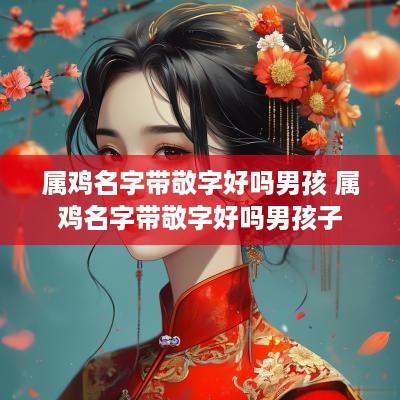 属鸡名字带敬字好吗男孩 属鸡名字带敬字好吗男孩子