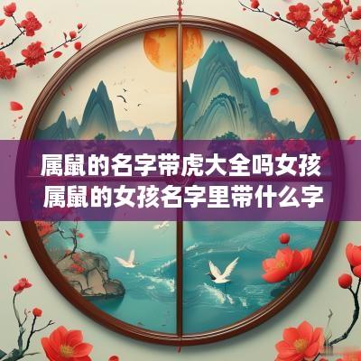 属鼠的名字带虎大全吗女孩 属鼠的女孩名字里带什么字好