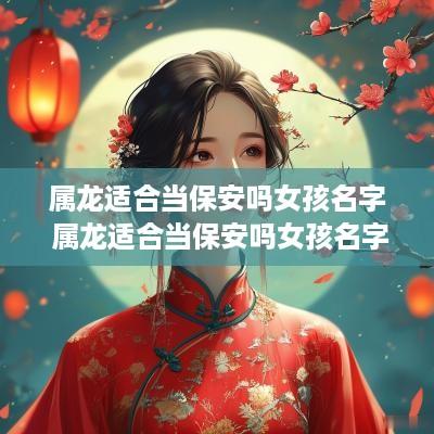 属龙适合当保安吗女孩名字 属龙适合当保安吗女孩名字叫什么