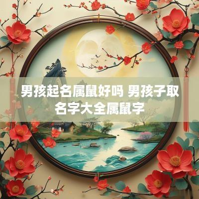 男孩起名属鼠好吗 男孩子取名字大全属鼠字