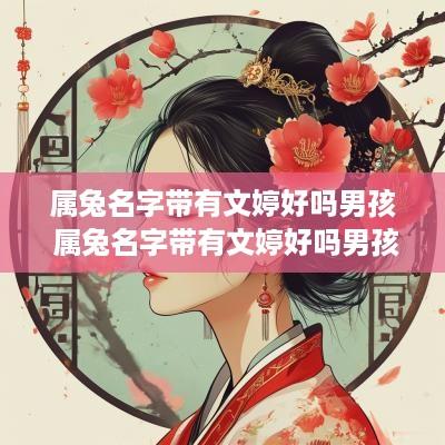属兔名字带有文婷好吗男孩 属兔名字带有文婷好吗男孩子