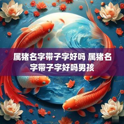 属猪名字带子字好吗 属猪名字带子字好吗男孩