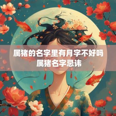属猪的名字里有月字不好吗 属猪名字忌讳