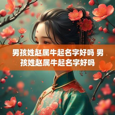 男孩姓赵属牛起名字好吗 男孩姓赵属牛起名字好吗