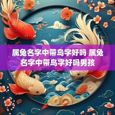 属兔名字中带鸟字好吗 属兔名字中带鸟字好吗男孩