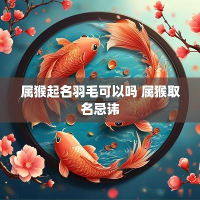 属猴起名羽毛可以吗 属猴取名忌讳
