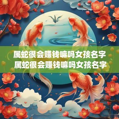 属蛇很会赚钱嘛吗女孩名字 属蛇很会赚钱嘛吗女孩名字怎么取