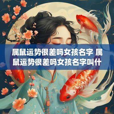 属鼠运势很差吗女孩名字 属鼠运势很差吗女孩名字叫什么
