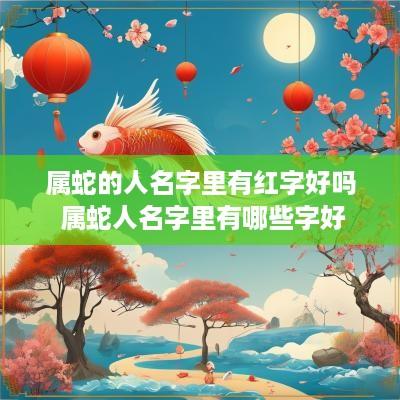属蛇的人名字里有红字好吗 属蛇人名字里有哪些字好