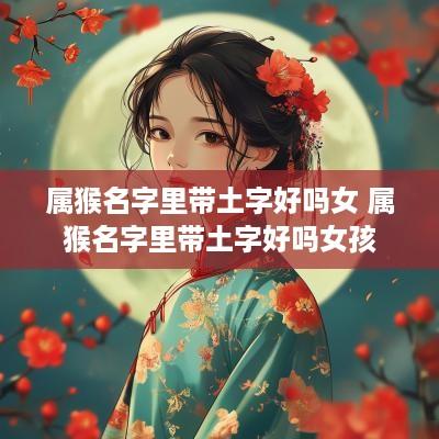 属猴名字里带土字好吗女 属猴名字里带土字好吗女孩