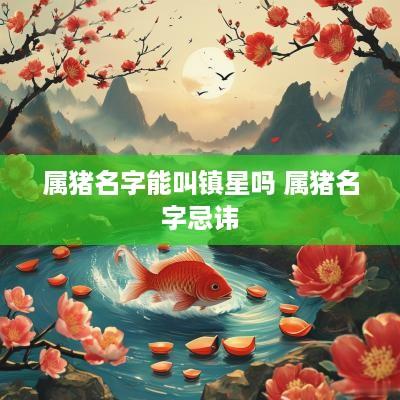 属猪名字能叫镇星吗 属猪名字忌讳