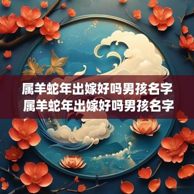 属羊蛇年出嫁好吗男孩名字 属羊蛇年出嫁好吗男孩名字大全