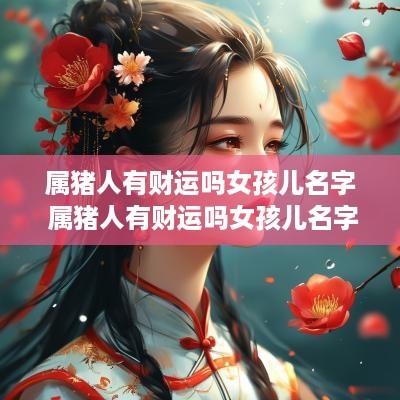 属猪人有财运吗女孩儿名字 属猪人有财运吗女孩儿名字怎么取