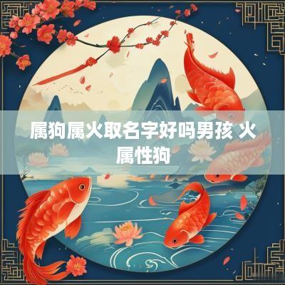 属狗属火取名字好吗男孩 火属性狗