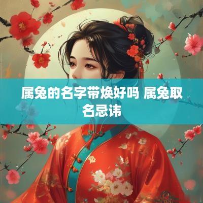 属兔的名字带焕好吗 属兔取名忌讳