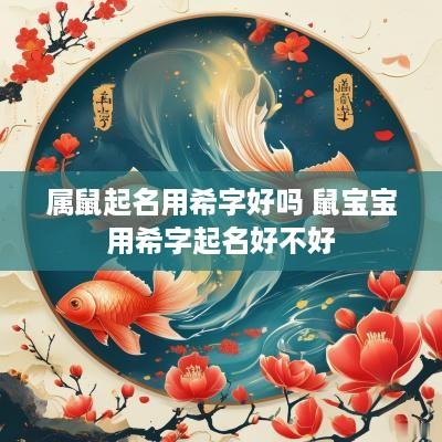 属鼠起名用希字好吗 鼠宝宝用希字起名好不好