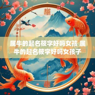 属牛的起名筱字好吗女孩 属牛的起名筱字好吗女孩子