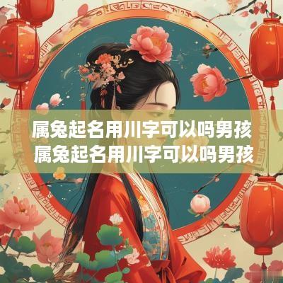属兔起名用川字可以吗男孩 属兔起名用川字可以吗男孩子