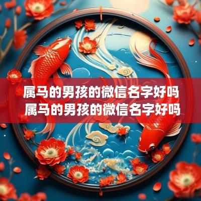 属马的男孩的微信名字好吗 属马的男孩的微信名字好吗好听吗