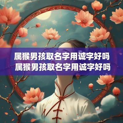 属猴男孩取名字用诚字好吗 属猴男孩取名字用诚字好吗