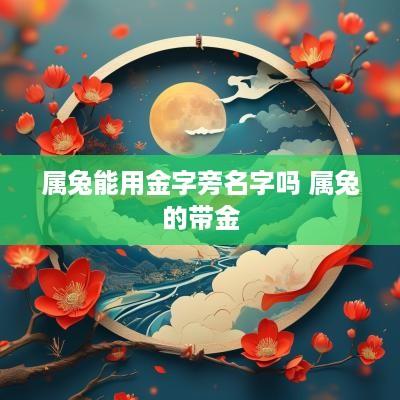 属兔能用金字旁名字吗 属兔的带金