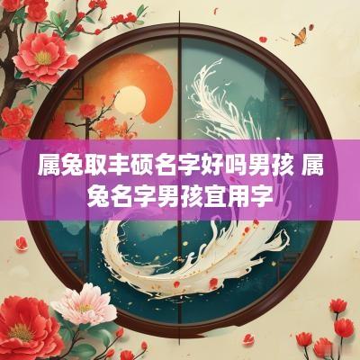 属兔取丰硕名字好吗男孩 属兔名字男孩宜用字