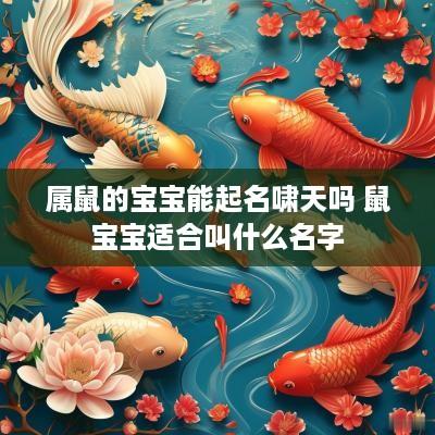 属鼠的宝宝能起名啸天吗 鼠宝宝适合叫什么名字