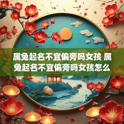 属兔起名不宜偏旁吗女孩 属兔起名不宜偏旁吗女孩怎么取名