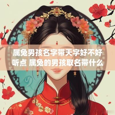属兔男孩名字带天字好不好听点 属兔的男孩取名带什么字好