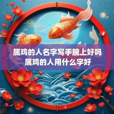 属鸡的人名字写手腕上好吗 属鸡的人用什么字好
