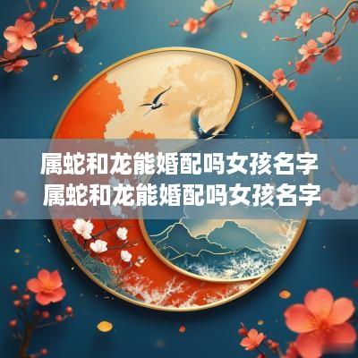 属蛇和龙能婚配吗女孩名字 属蛇和龙能婚配吗女孩名字叫什么