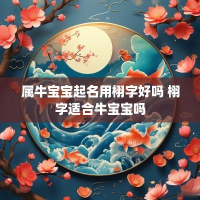 属牛宝宝起名用栩字好吗 栩字适合牛宝宝吗