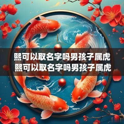 熙可以取名字吗男孩子属虎 熙可以取名字吗男孩子属虎的