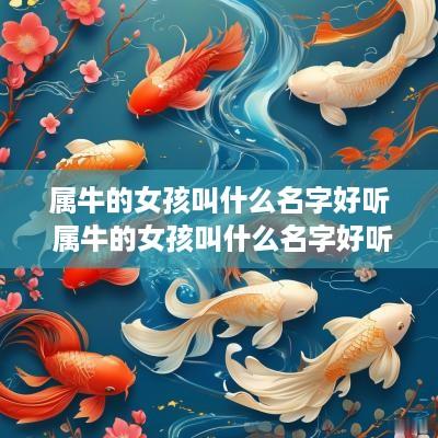 属牛的女孩叫什么名字好听 属牛的女孩叫什么名字好听点