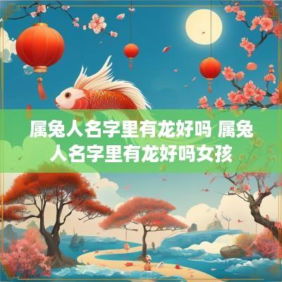 属兔人名字里有龙好吗 属兔人名字里有龙好吗女孩