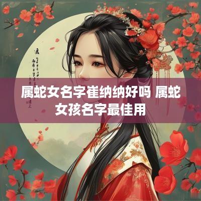 属蛇女名字崔纳纳好吗 属蛇女孩名字最佳用
