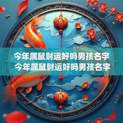 今年属鼠财运好吗男孩名字 今年属鼠财运好吗男孩名字大全