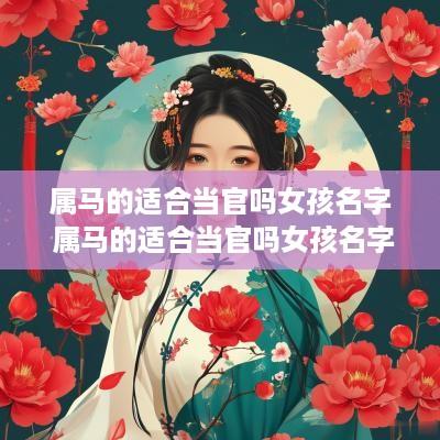 属马的适合当官吗女孩名字 属马的适合当官吗女孩名字大全