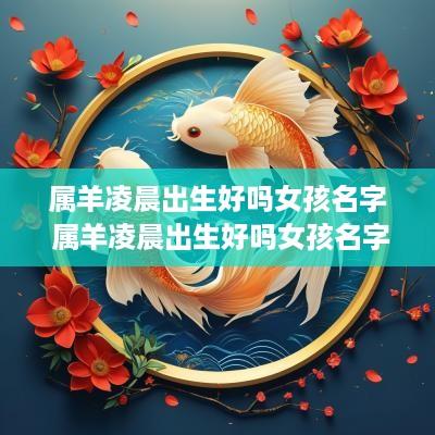 属羊凌晨出生好吗女孩名字 属羊凌晨出生好吗女孩名字叫什么