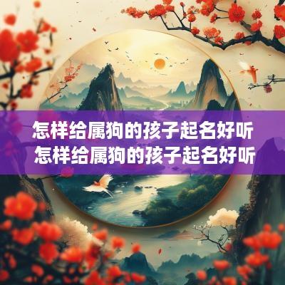 怎样给属狗的孩子起名好听 怎样给属狗的孩子起名好听点