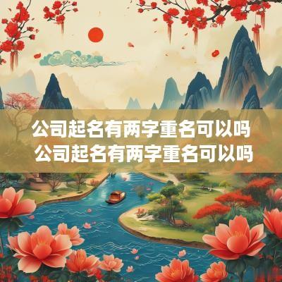 公司起名有两字重名可以吗 公司起名有两字重名可以吗怎么起