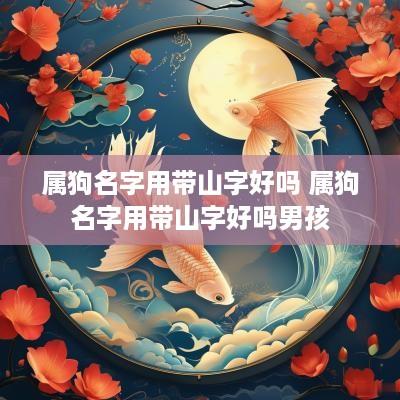 属狗名字用带山字好吗 属狗名字用带山字好吗男孩