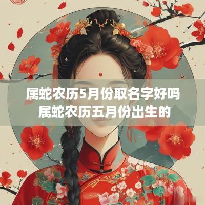 属蛇农历5月份取名字好吗 属蛇农历五月份出生的