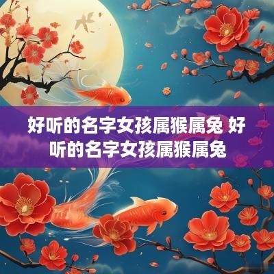 好听的名字女孩属猴属兔 好听的名字女孩属猴属兔 好听的名字女孩属猴属兔 好听的名字女孩属猴属兔